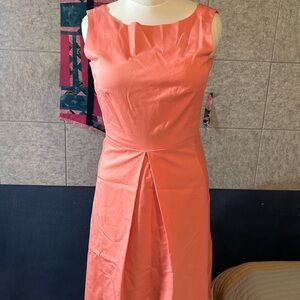 Talbots Coral Sleeveless Dress